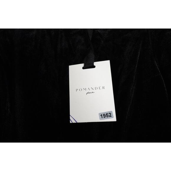 New Tuckernuck Pomander Place Velvet Gold Lace Lillith Midi Dress Small 1952-W - Picture 11 of 13